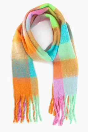 Allie Heavyweight Scarf - Pastel, Square Colour Block