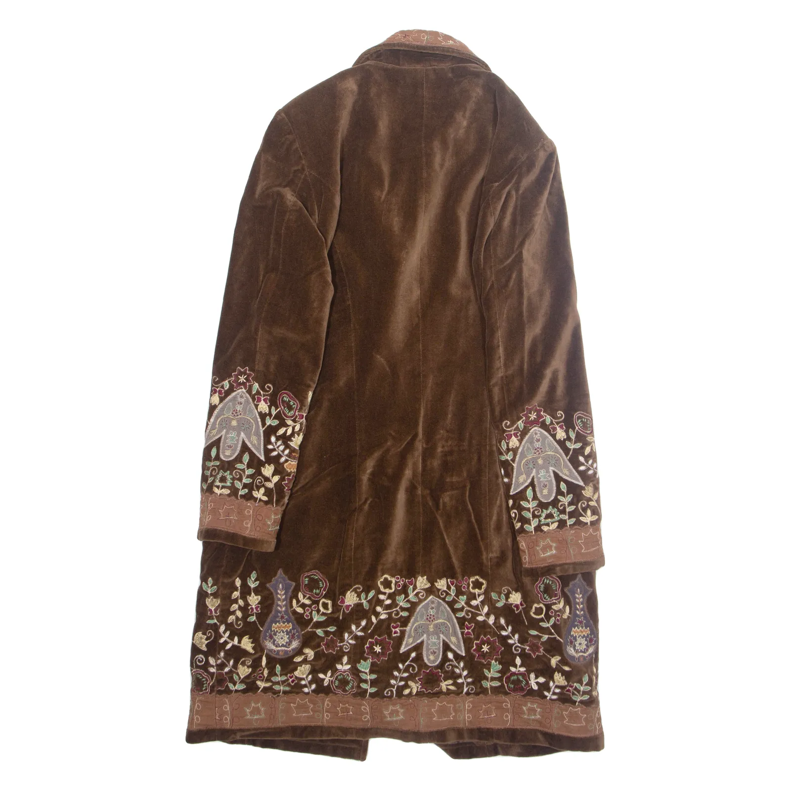 ANLENG Womens Overcoat Coat Brown Crazy Pattern M