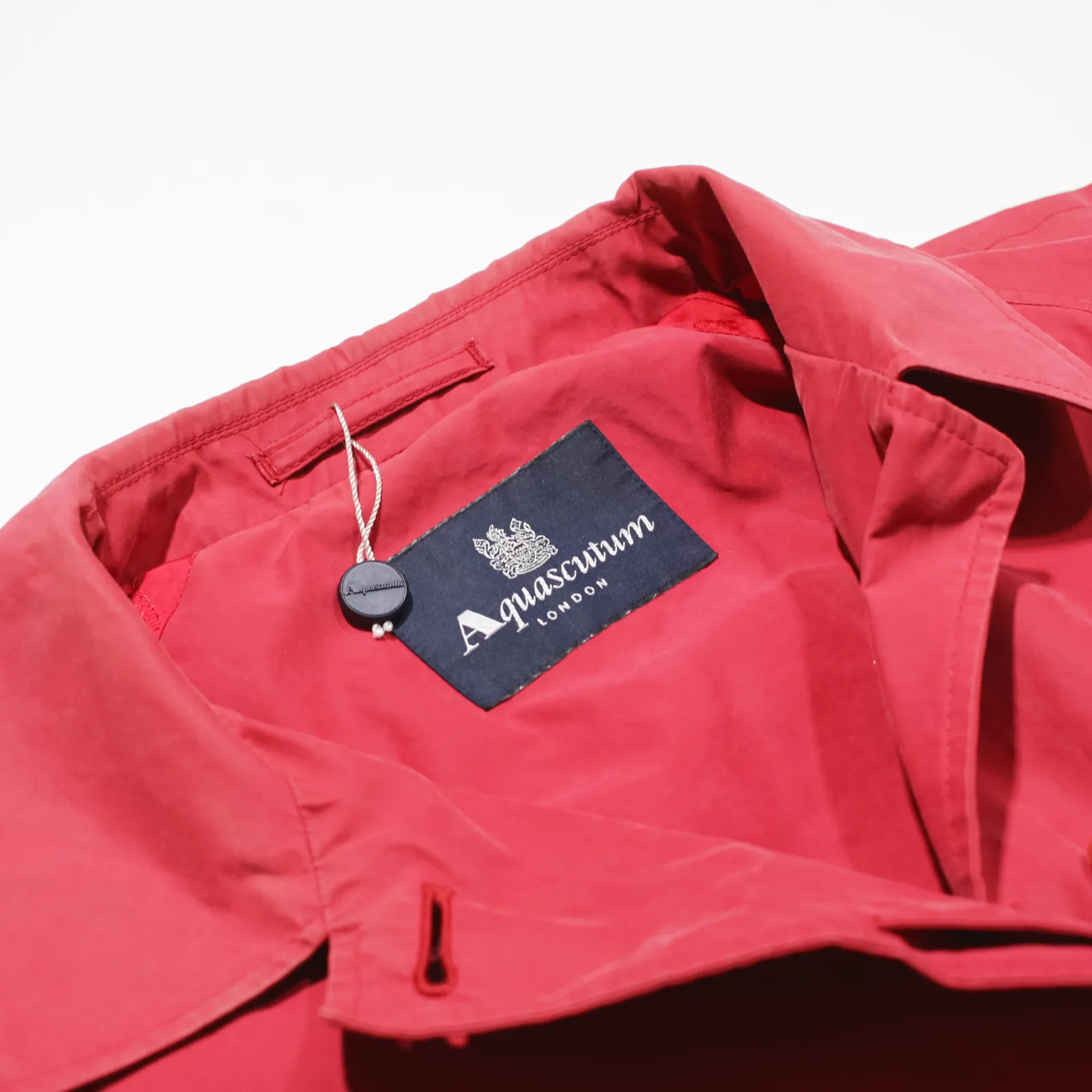 AQUASCUTUM Overcoat Coat Red Womens UK 16