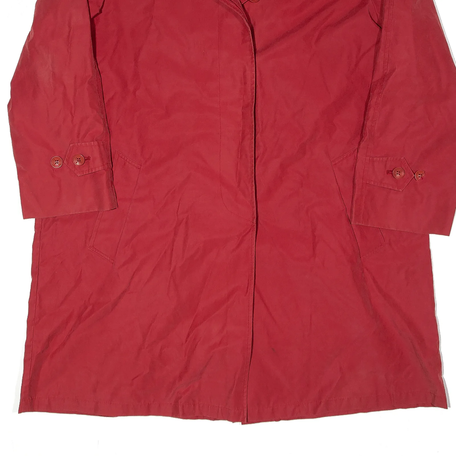 AQUASCUTUM Overcoat Coat Red Womens UK 16