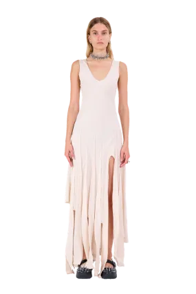 BEIGE DRIZZLE DRESS