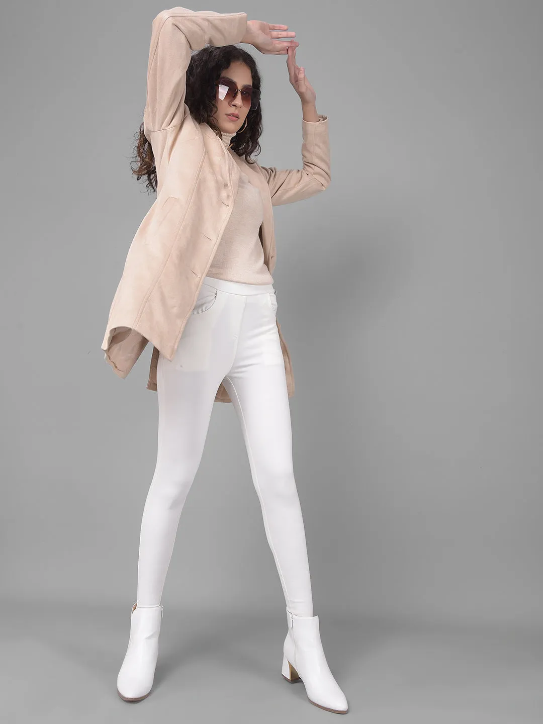 Beige Overcoat