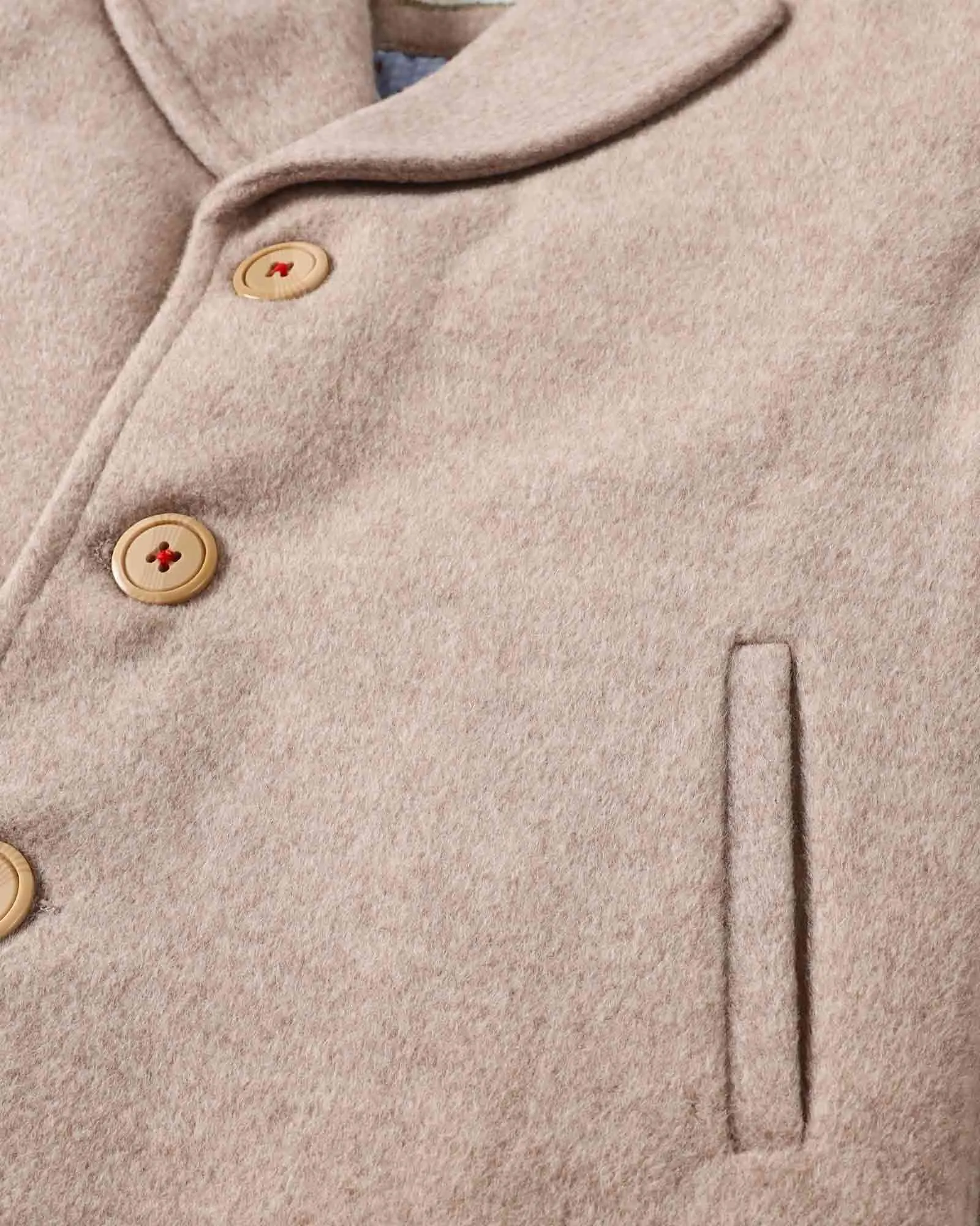 Beige Wool Coat