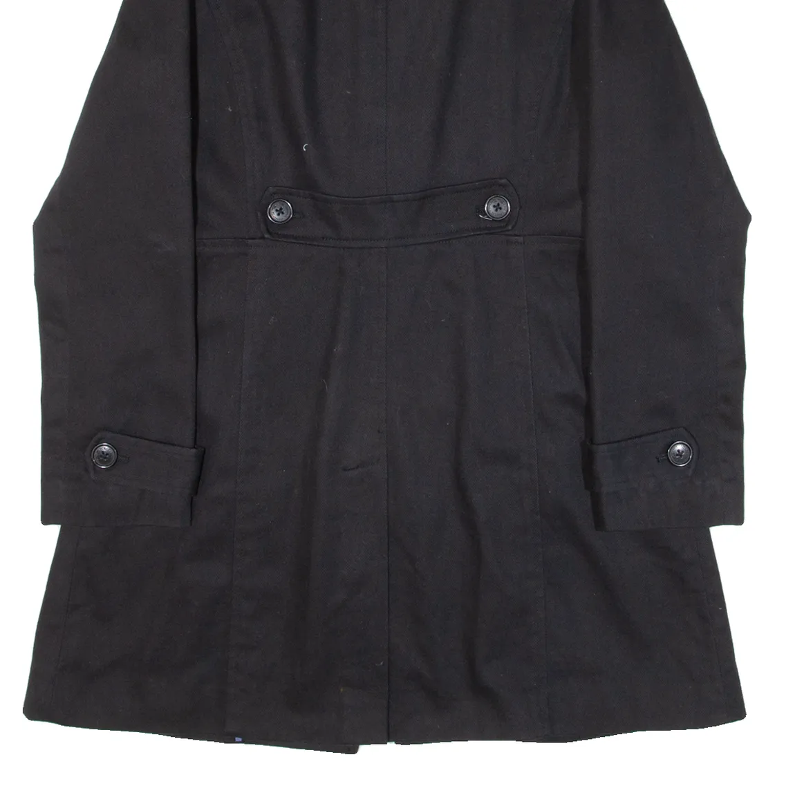 BEN SHERMAN Womens Overcoat Coat Black M