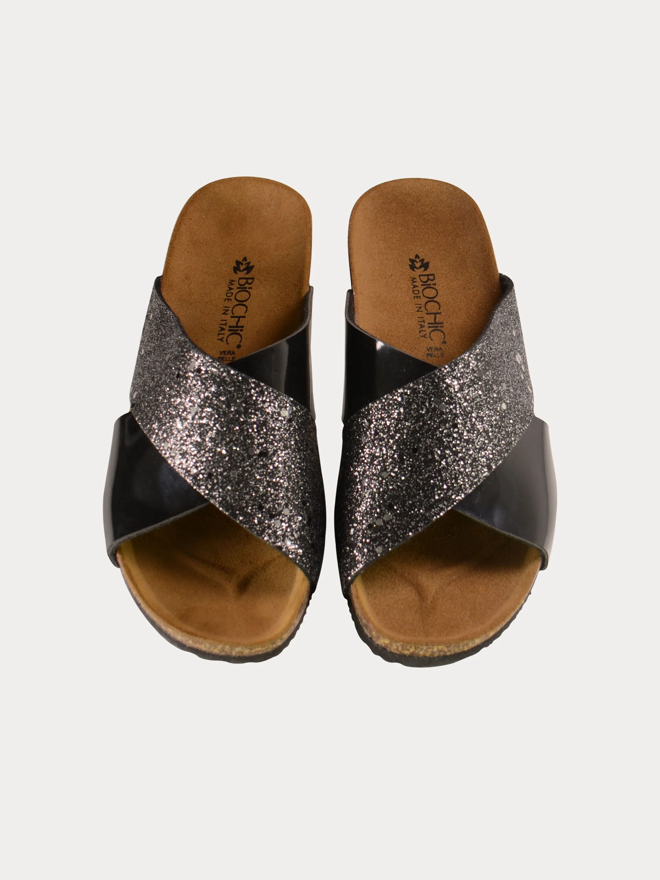 Biochic Women's Cross Leather Sandals
