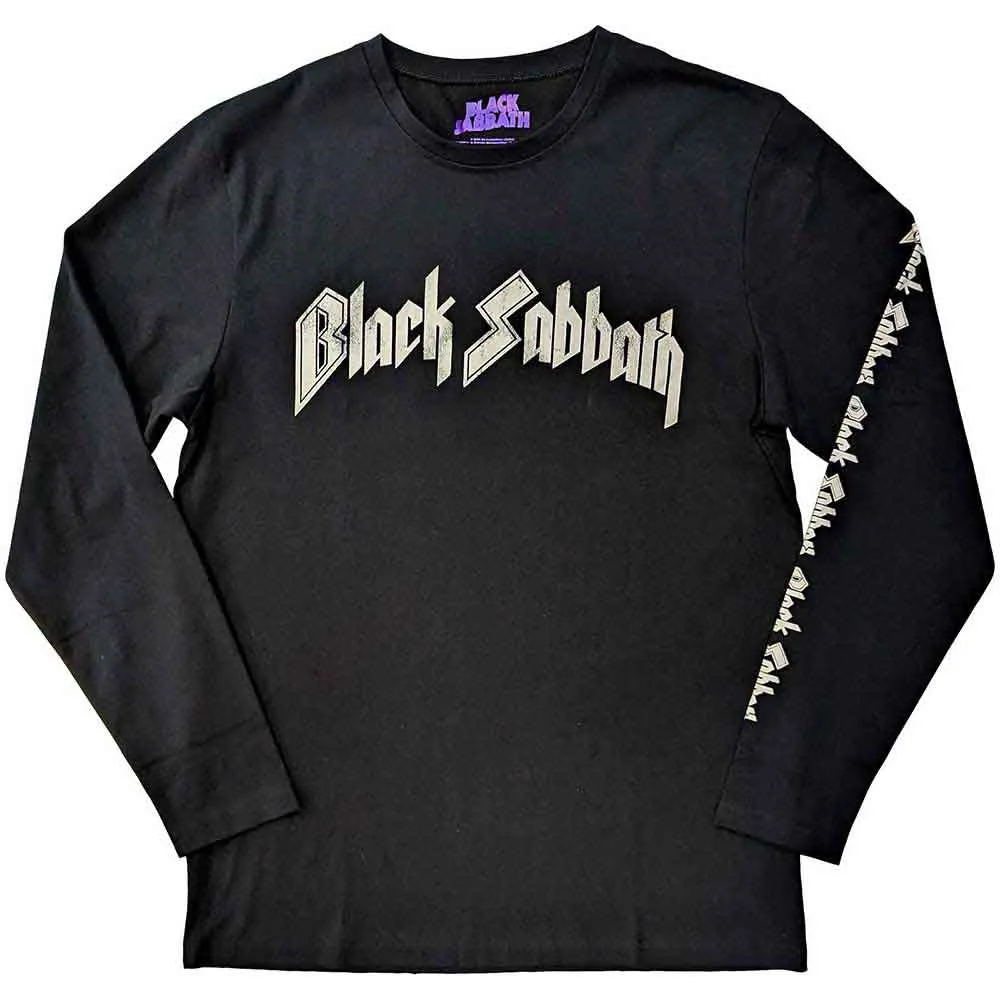 Black Sabbath | Official Band Long Sleeve T-Shirt | The End Mushroom Cloud (Back & Sleeve Print)