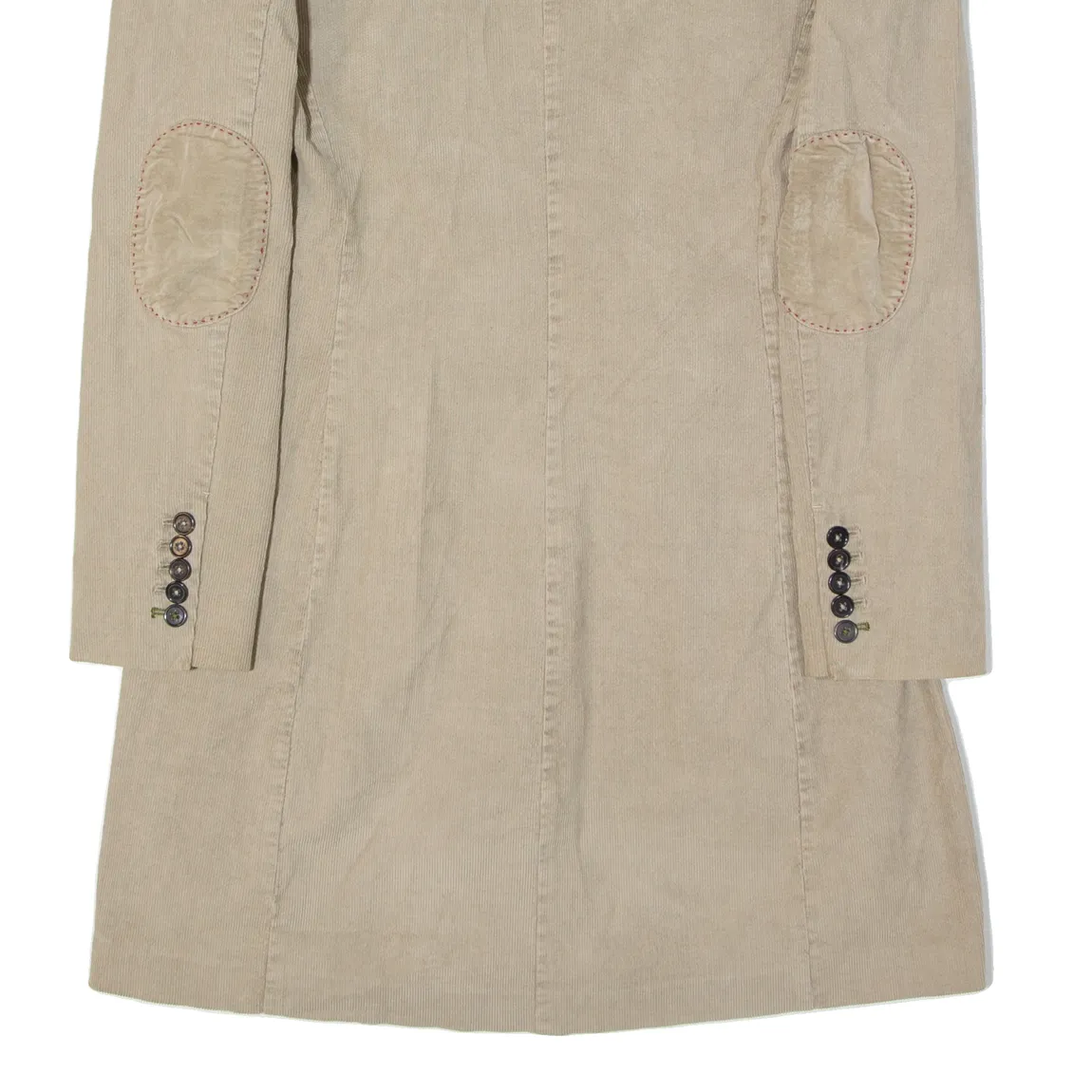 BLONDE NO 8 Womens Overcoat Coat Beige 90s M