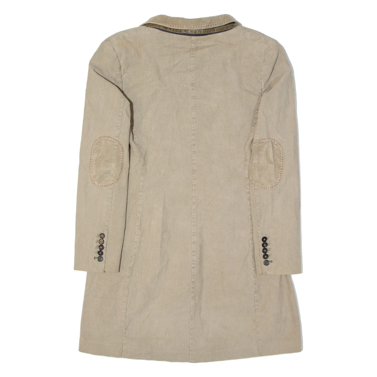BLONDE NO 8 Womens Overcoat Coat Beige 90s M