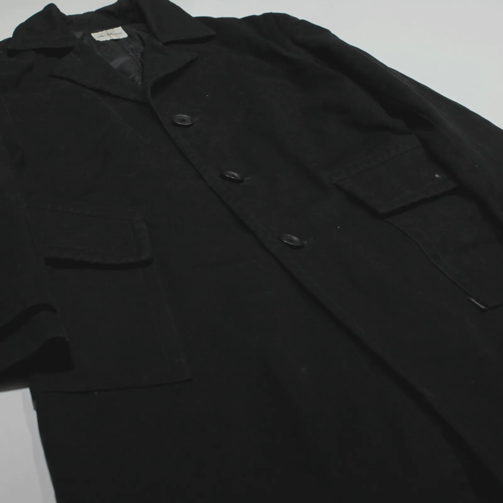 CALVIN KLEIN Jacket Black Overcoat Womens 2XL