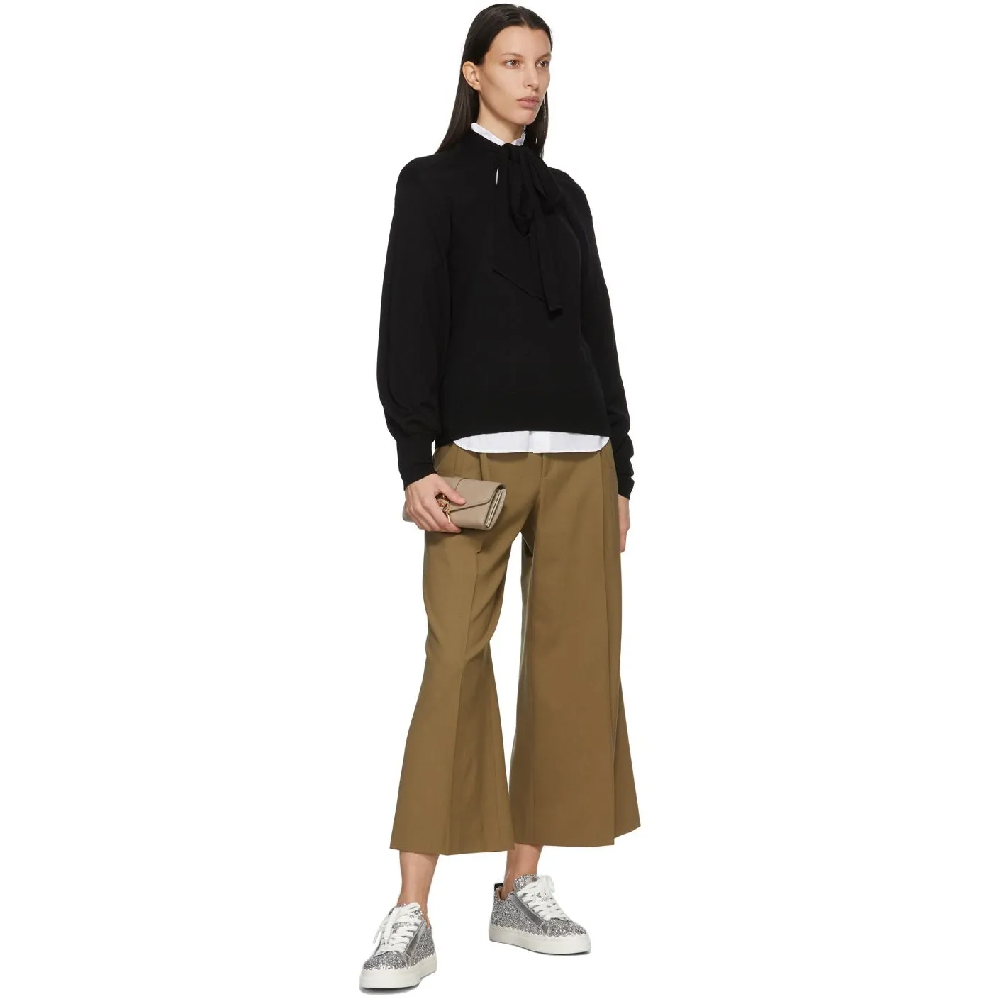 ChloÃ© Black LavalliÃ¨re Sweater