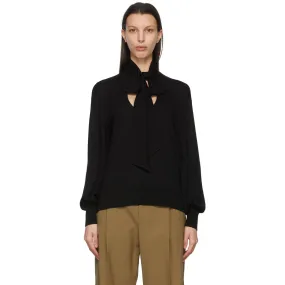 ChloÃ© Black LavalliÃ¨re Sweater