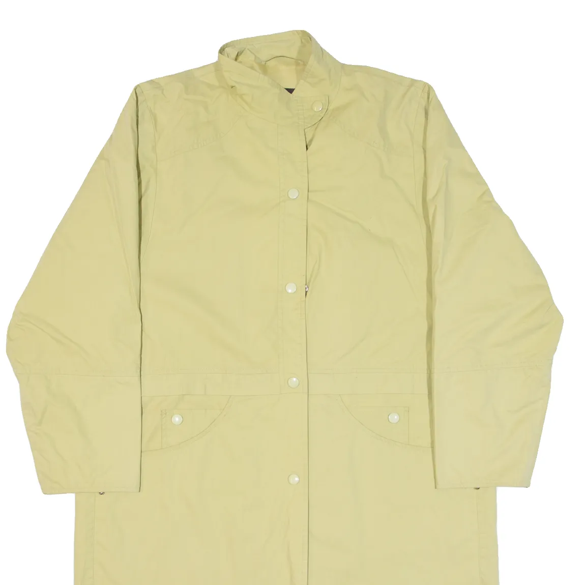 CLAUDE HAVREY Womens Overcoat Coat Beige S