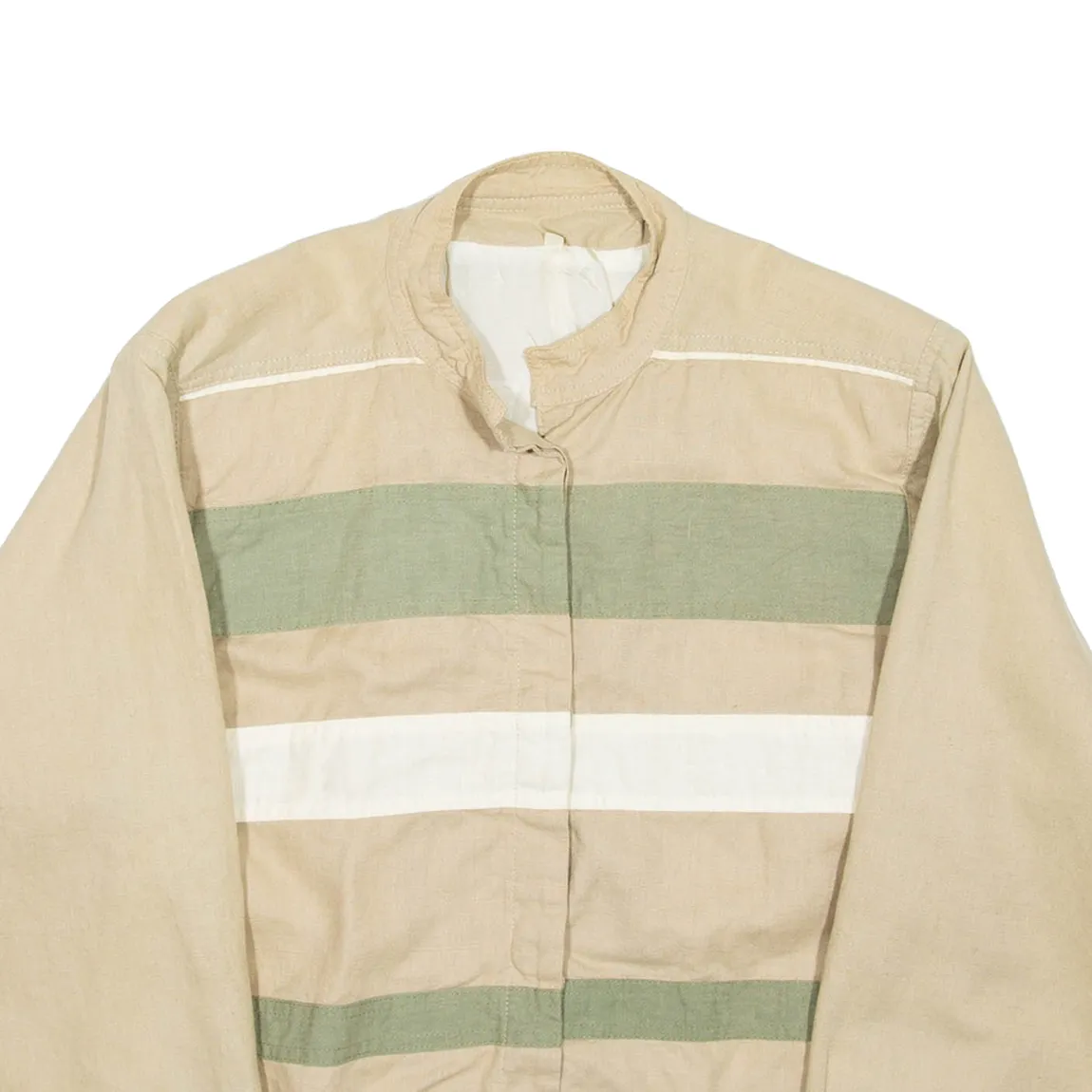 Cropped Womens Overcoat Coat Beige L