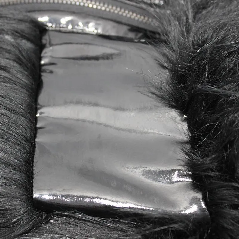 'Crossroads' Punk Jacket with Fur and PU Leather