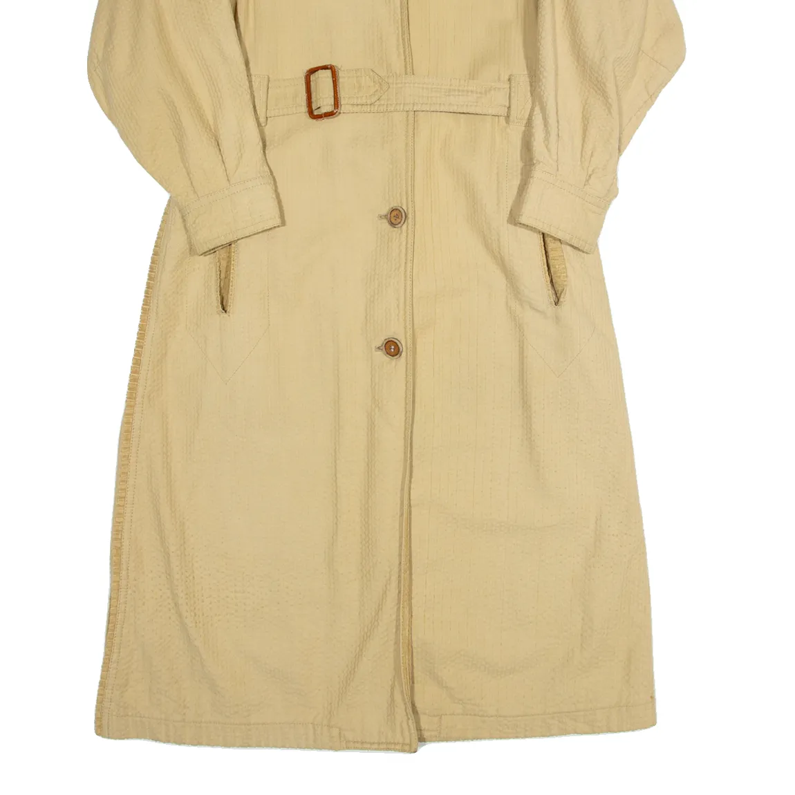 DANIEL HECHTER Womens Overcoat Coat Beige 90s S