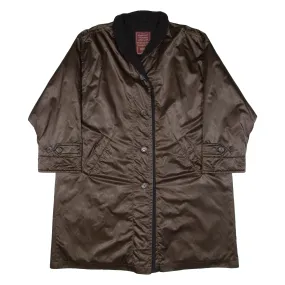 DINOMODA Womens Overcoat Coat Brown S