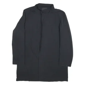 DKNY Womens Overcoat Coat Black L
