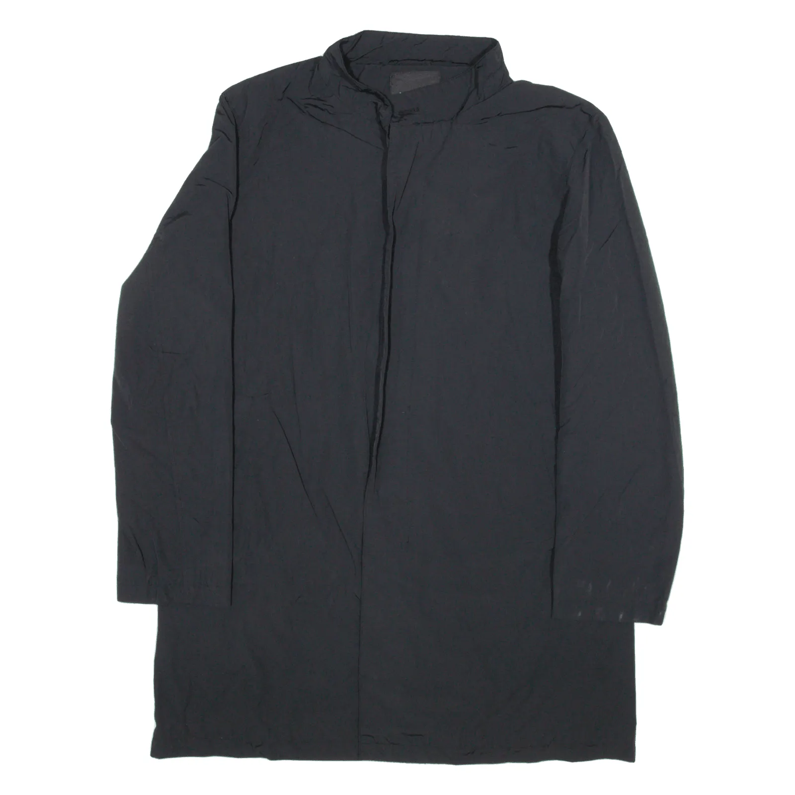 DKNY Womens Overcoat Coat Black L