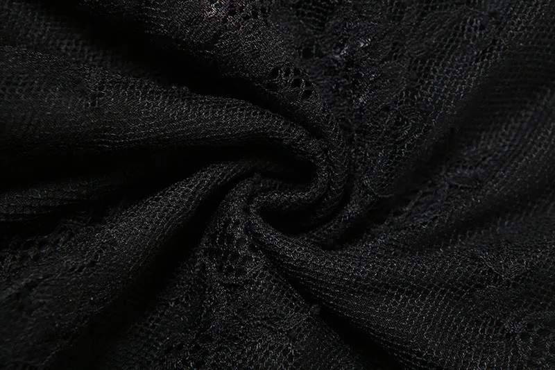 Elegant Sexy Lace See through off Shoulder Slim Dress