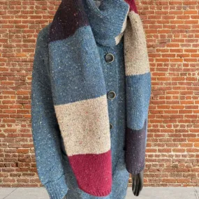 Fisherman Out of Ireland | Colour Blocked Oversized Scarf