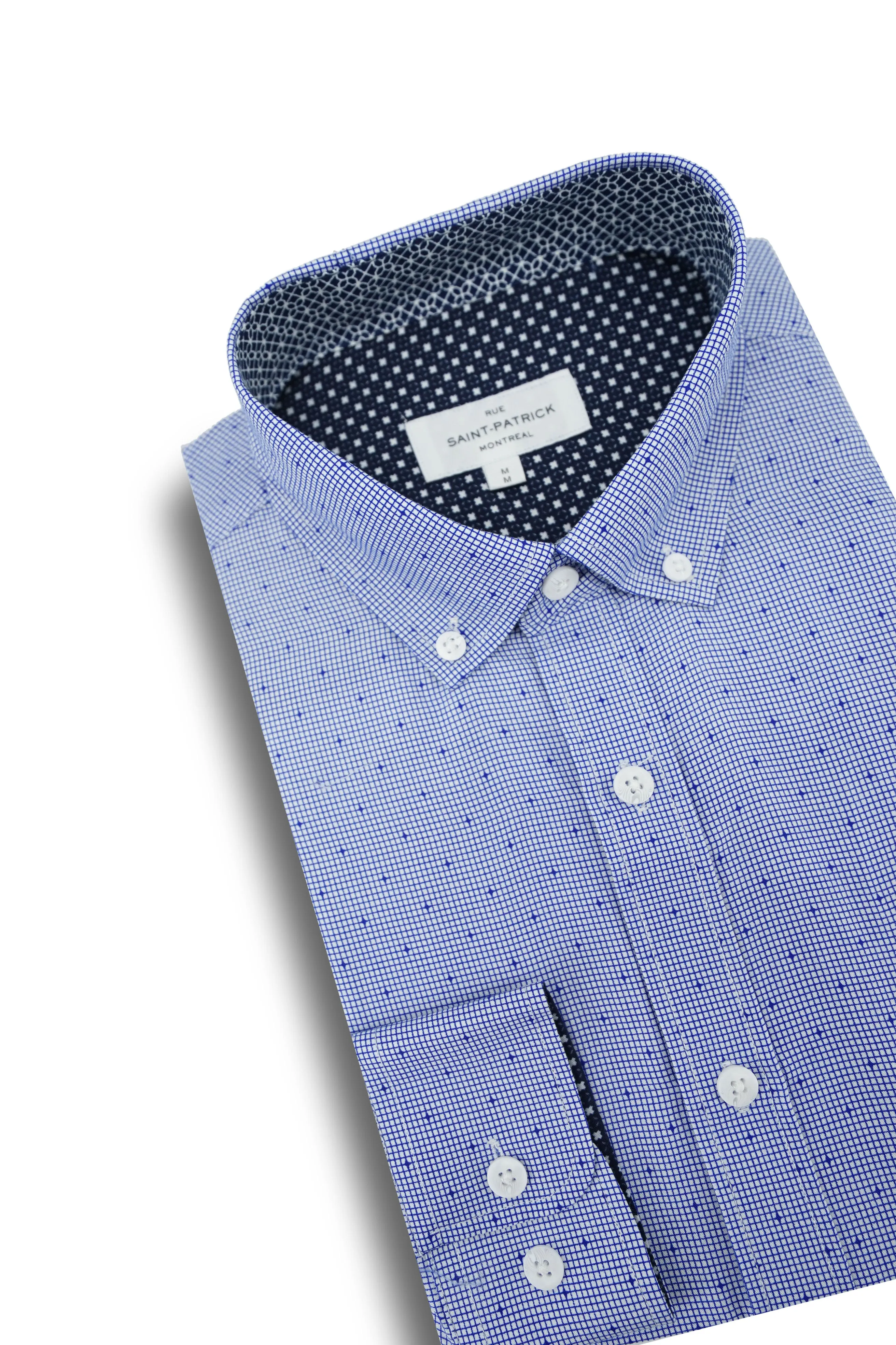 Hamilton Wrinkle Free Shirt in Cerulean Blue