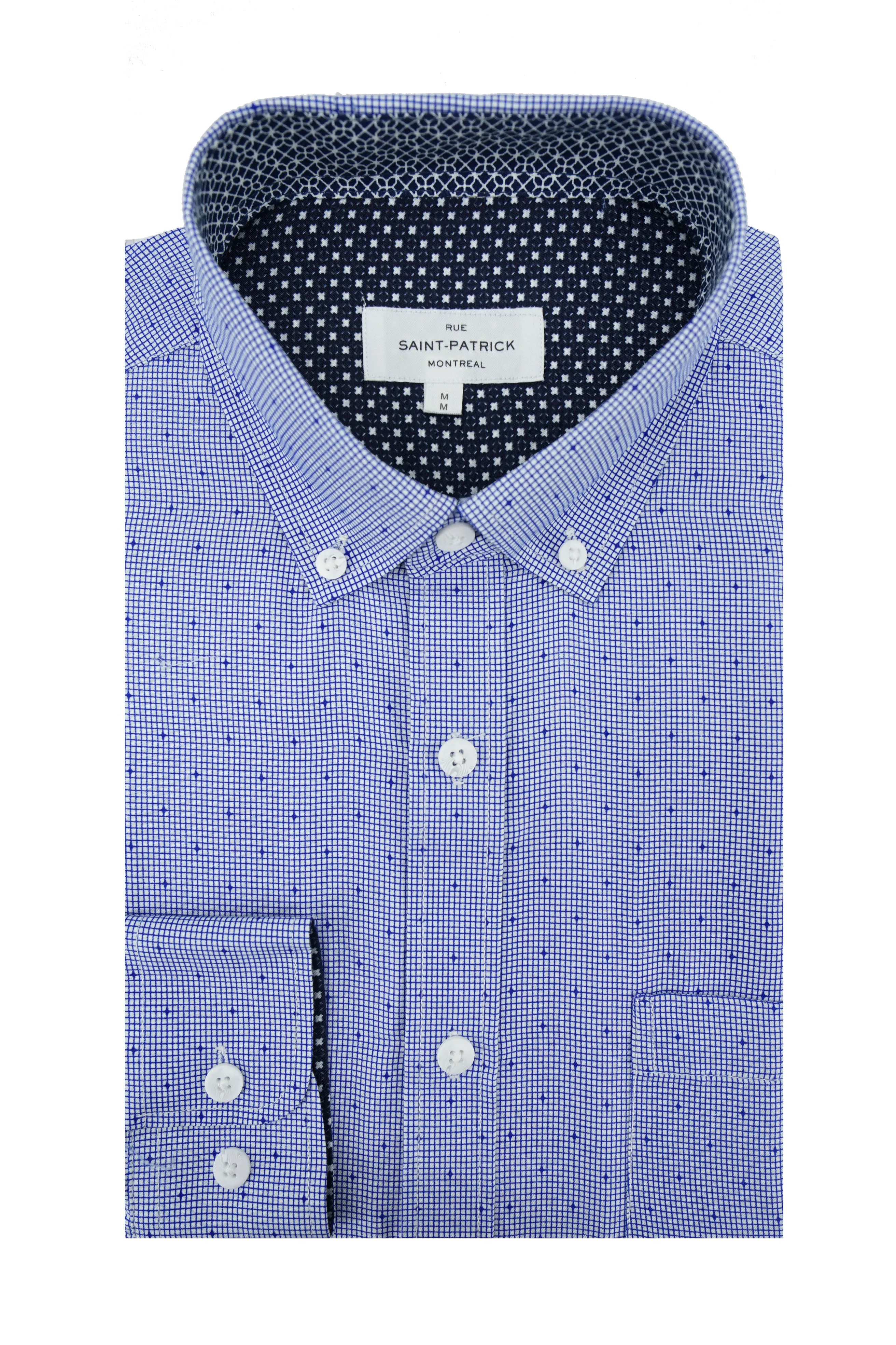 Hamilton Wrinkle Free Shirt in Cerulean Blue