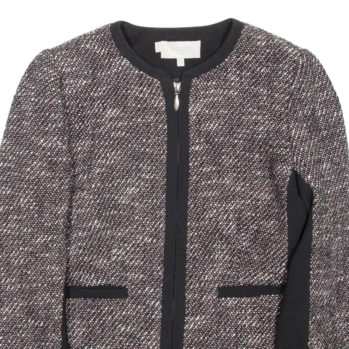 HOBBS Womens Overcoat Coat Black UK 8