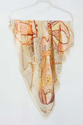 Hot Air Balloons Taupe Scarf