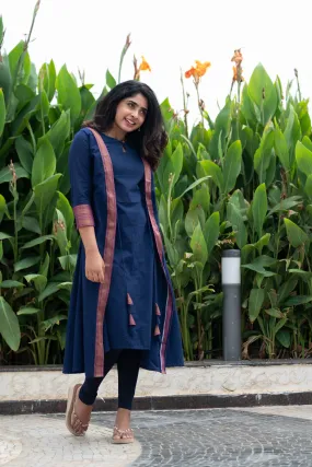 Kanchana Blue Mangalagiri Kurti