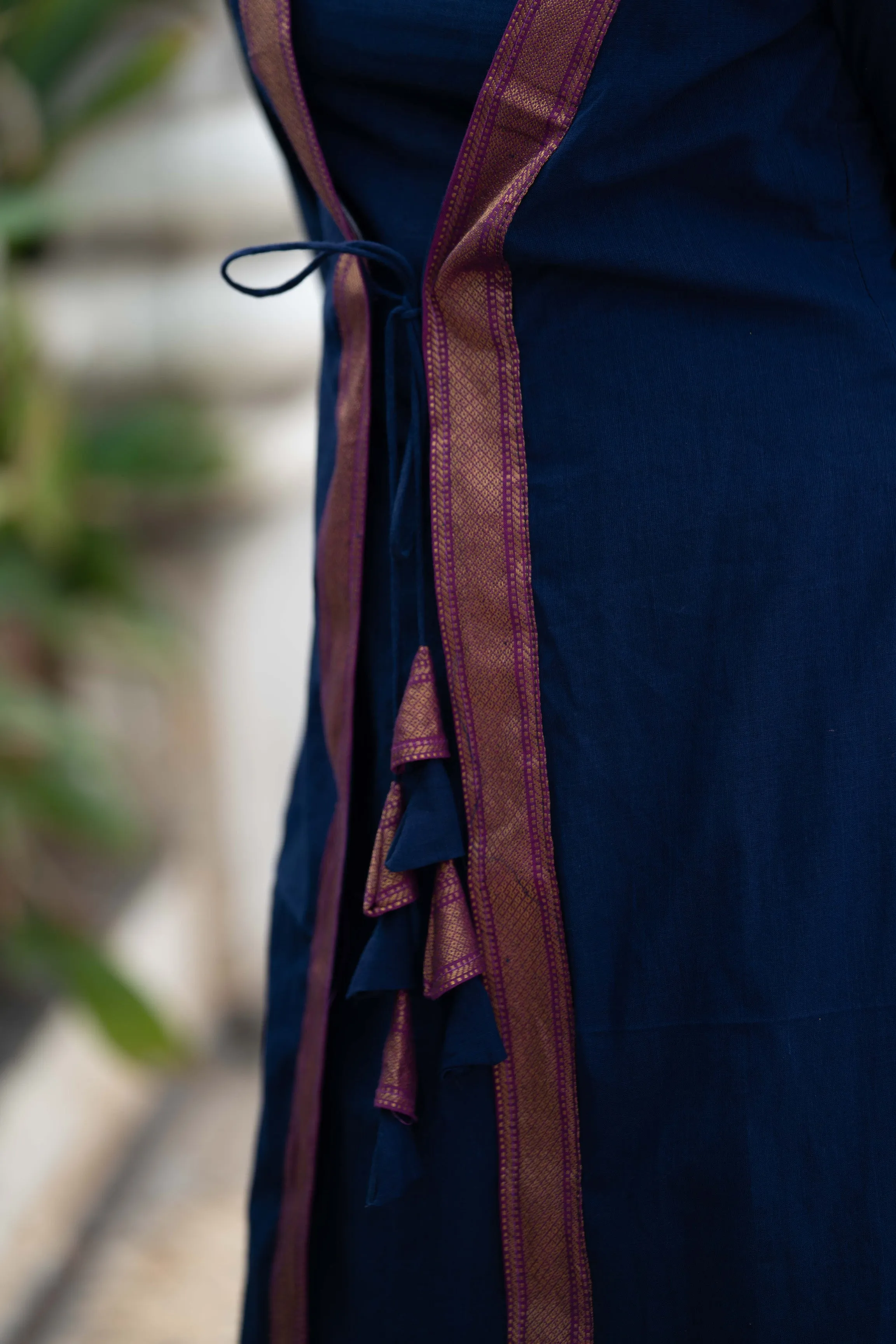 Kanchana Blue Mangalagiri Kurti