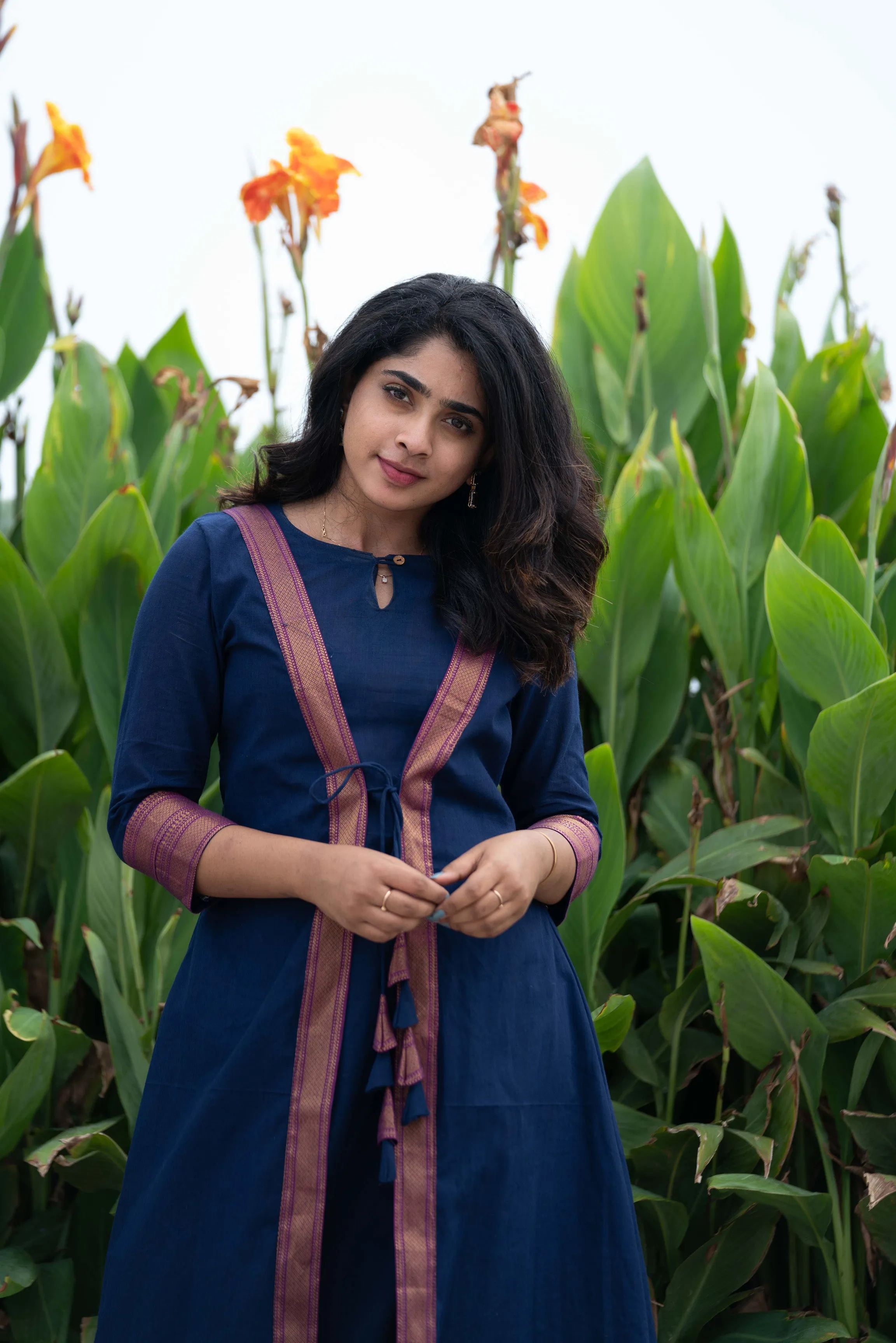 Kanchana Blue Mangalagiri Kurti