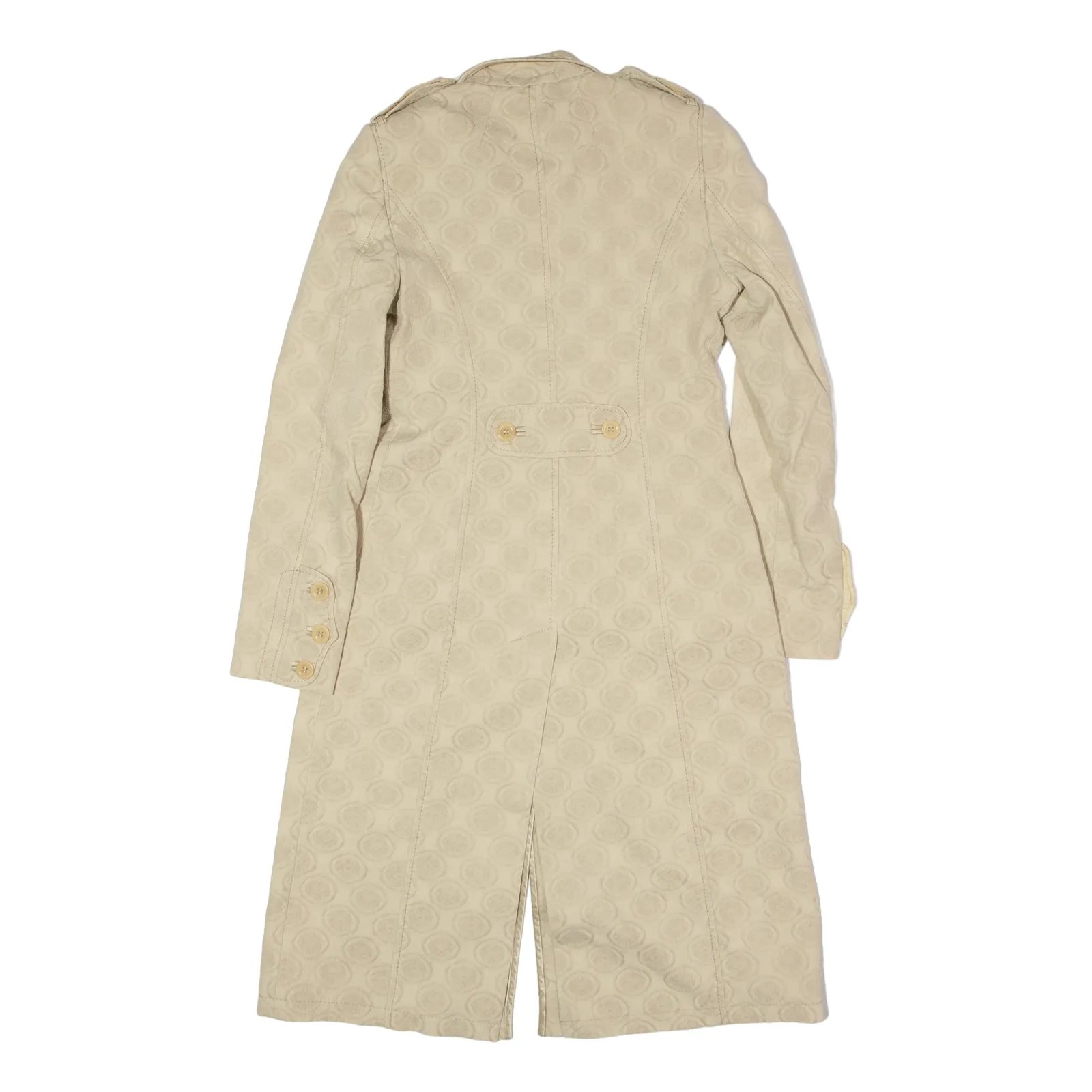 KAREN MILLEN Overcoat Jacket Beige Womens UK 8