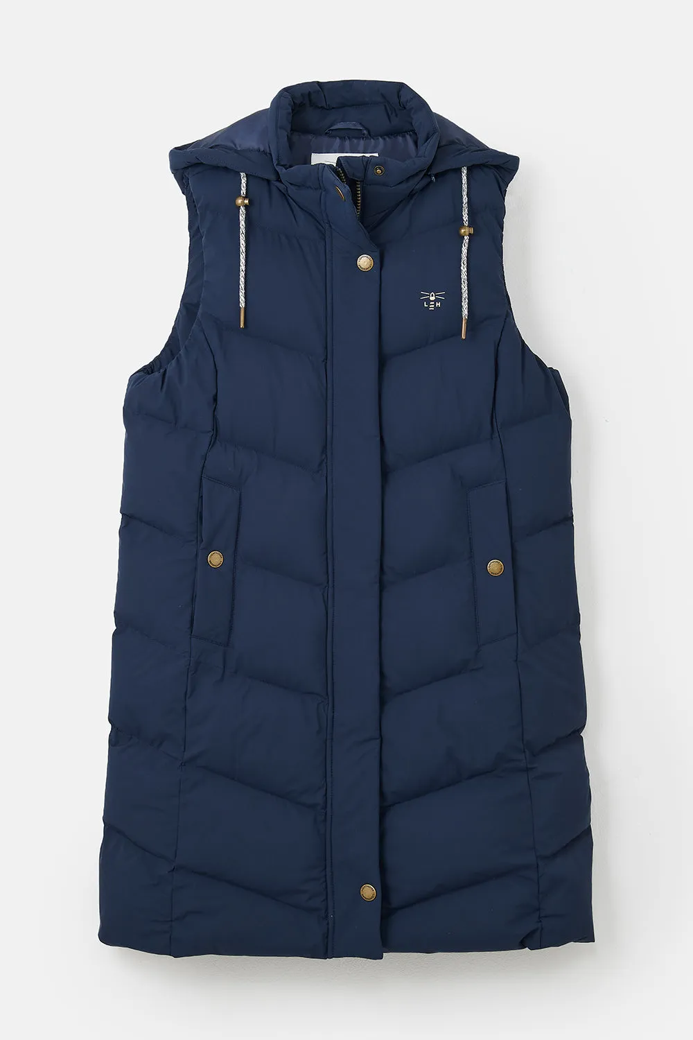Lighthouse Savannah Ladies Long Gilet - Navy