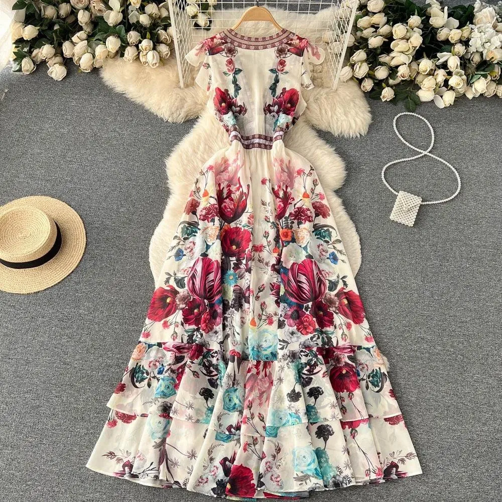 Mary Floral Midi Dress