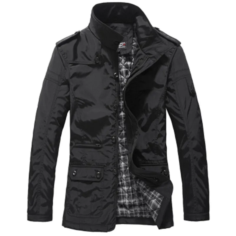 Men's Casual Autumn / Spring Overcoat