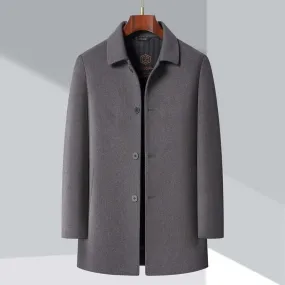 Men's Double-Faced Wool Overcoat