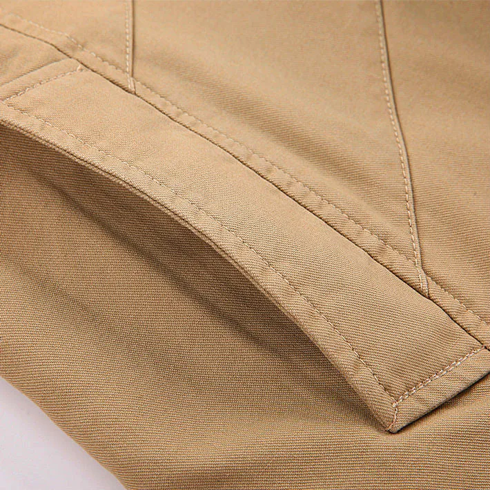 Men's Regular Length Turn-Down Collar Overcoat