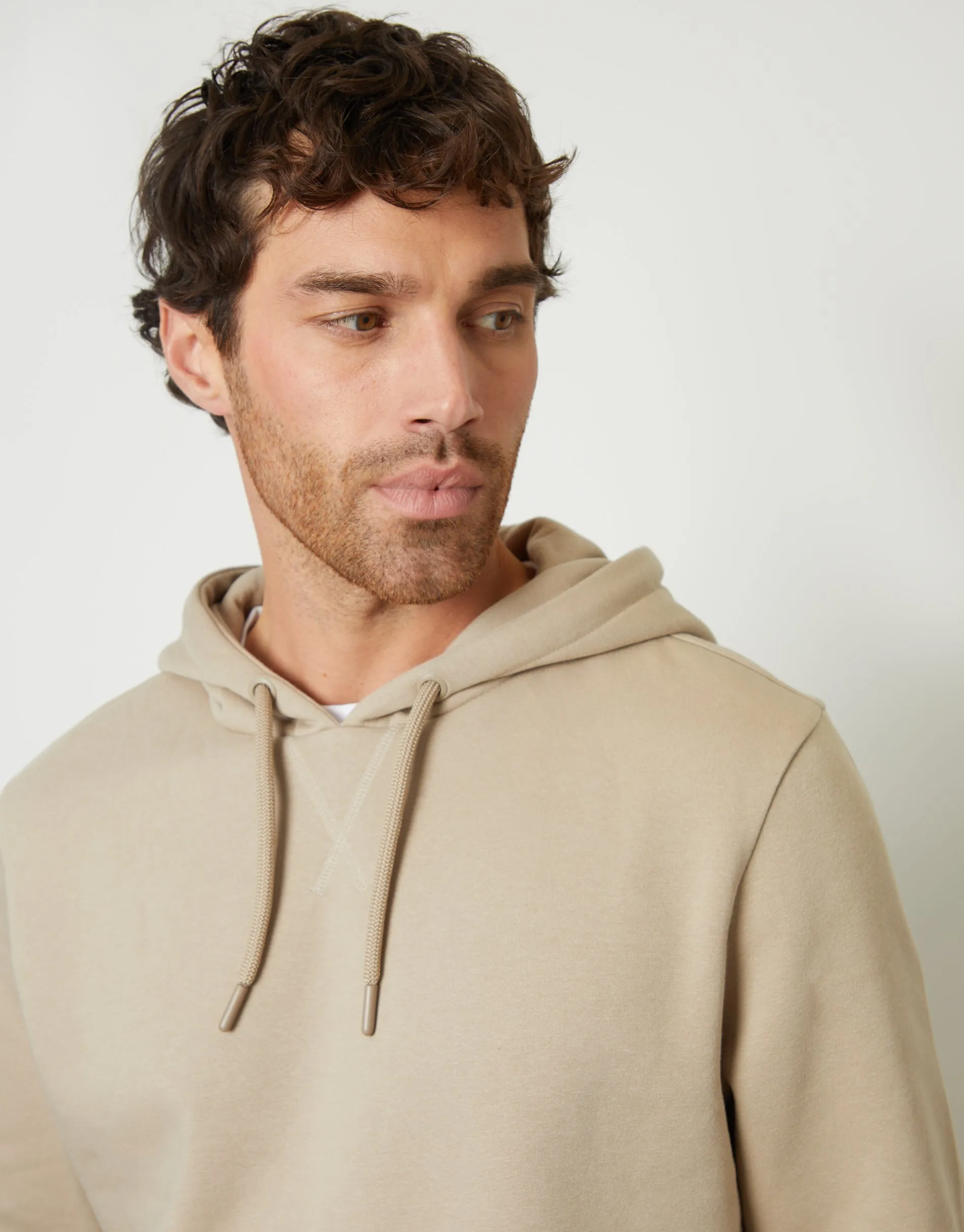 Men's Stone Mock T-Shirt Pullover Hoodie