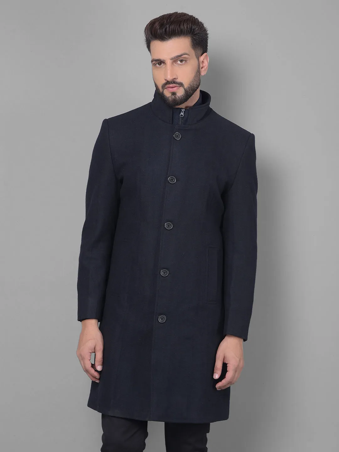 Navy Blue Overcoat