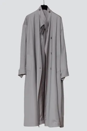 No.65 Grey Rainsystem Summer Wool Oversized Coat