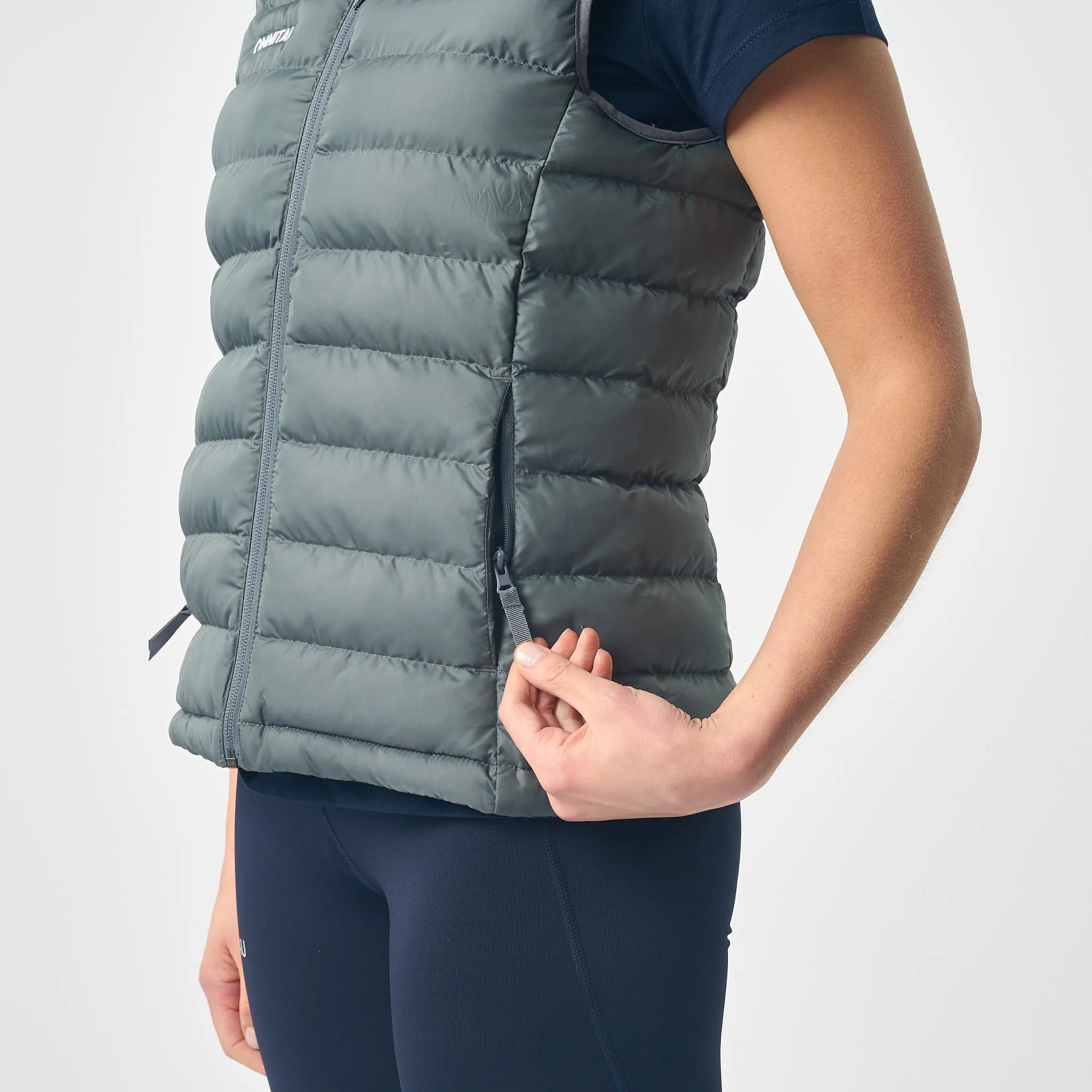 Omnitau Women's Team Sports Recycled Padded Gilet - Grey
