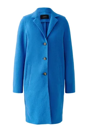 Oui 79918 MAYSON Wool Coat in Radiant Blue