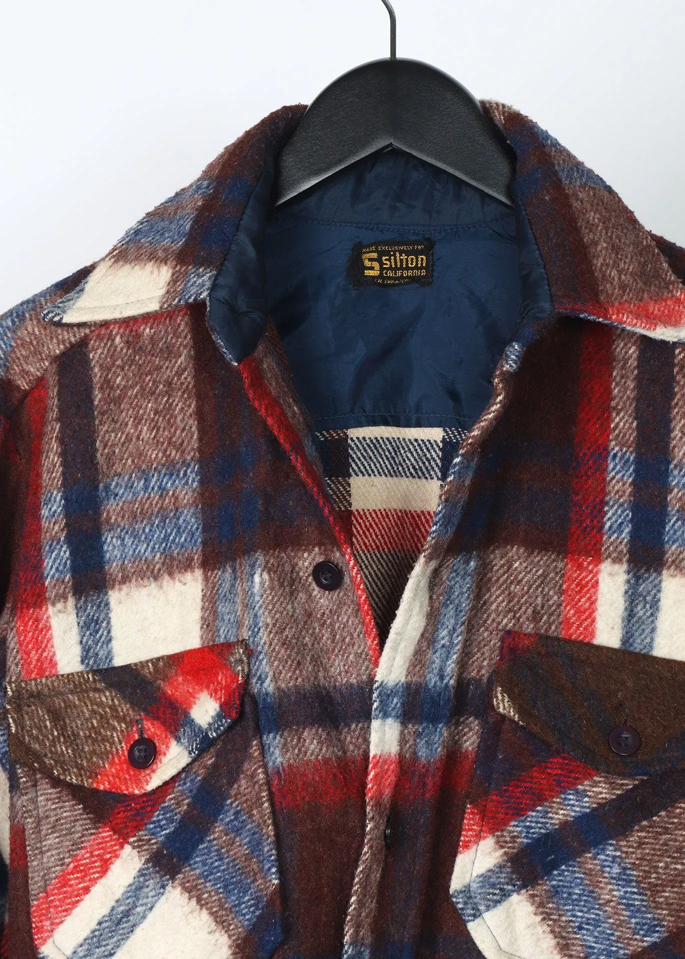 Plaid Wool Vintage CPO Jacket Size M