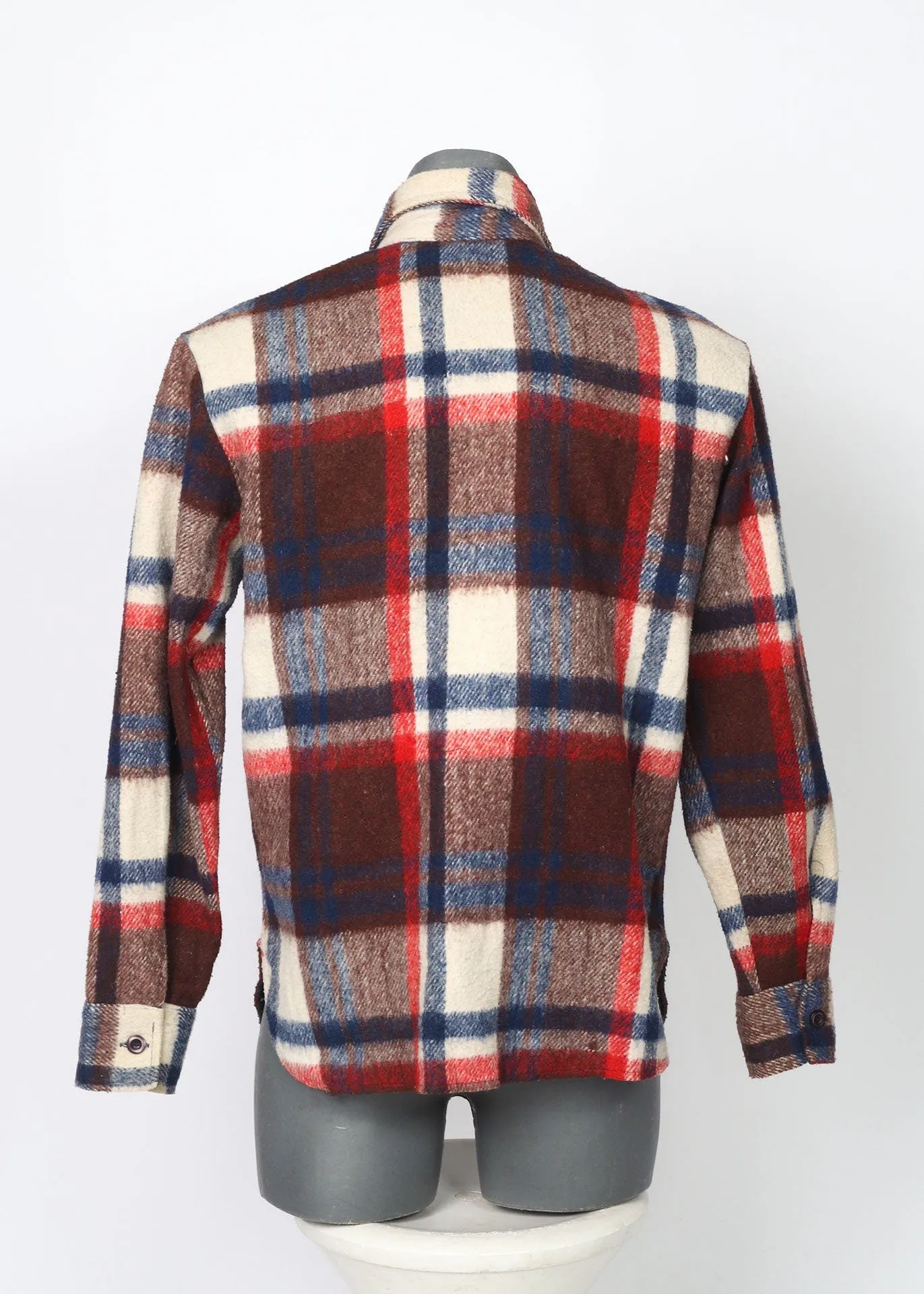 Plaid Wool Vintage CPO Jacket Size M