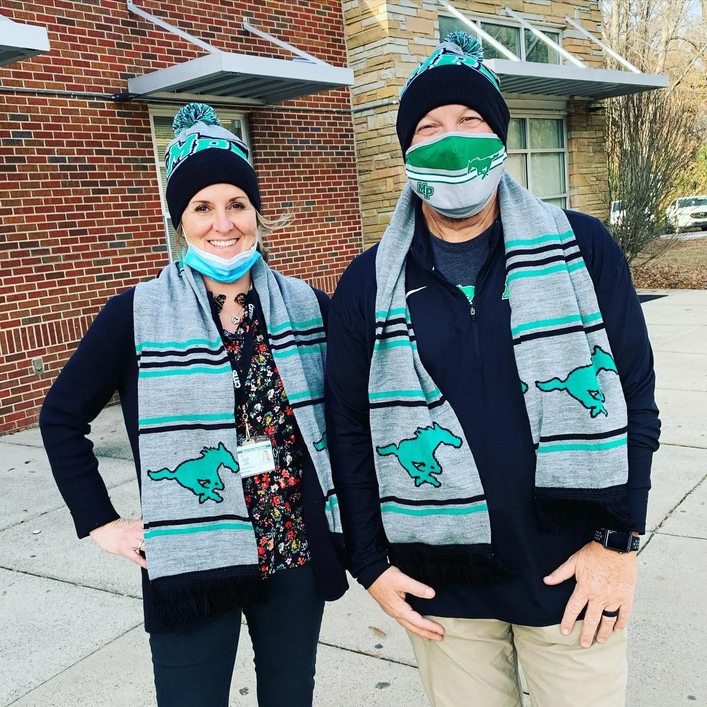 "MP" Knitted Scarf