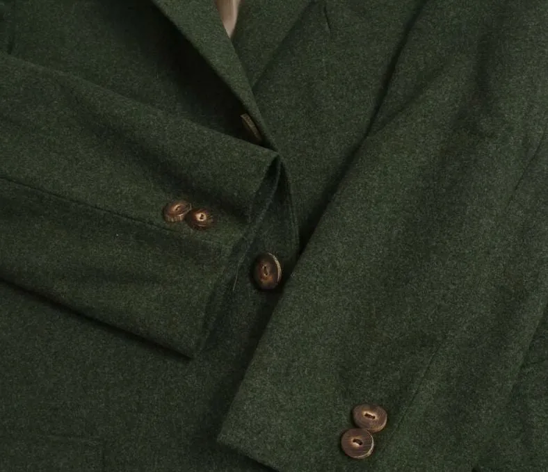 "Orvis x Bayerischer Loden Green Sport Coat Made In England" Sz 44R