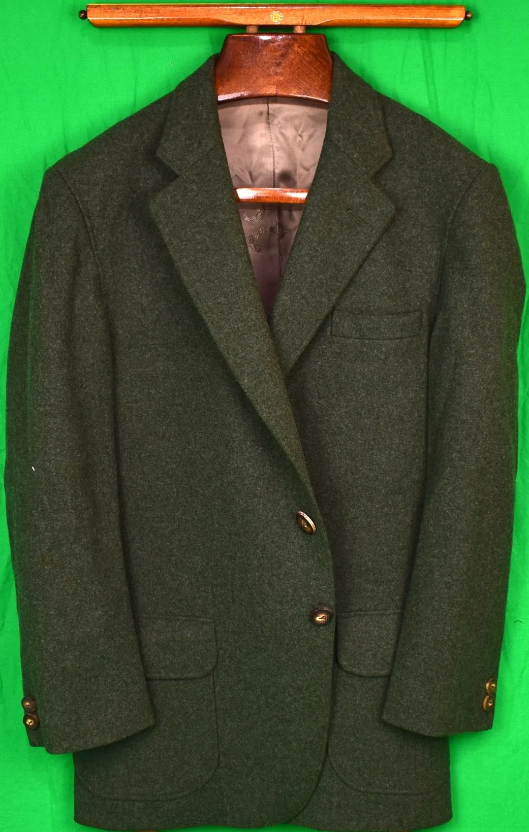 "Orvis x Bayerischer Loden Green Sport Coat Made In England" Sz 44R