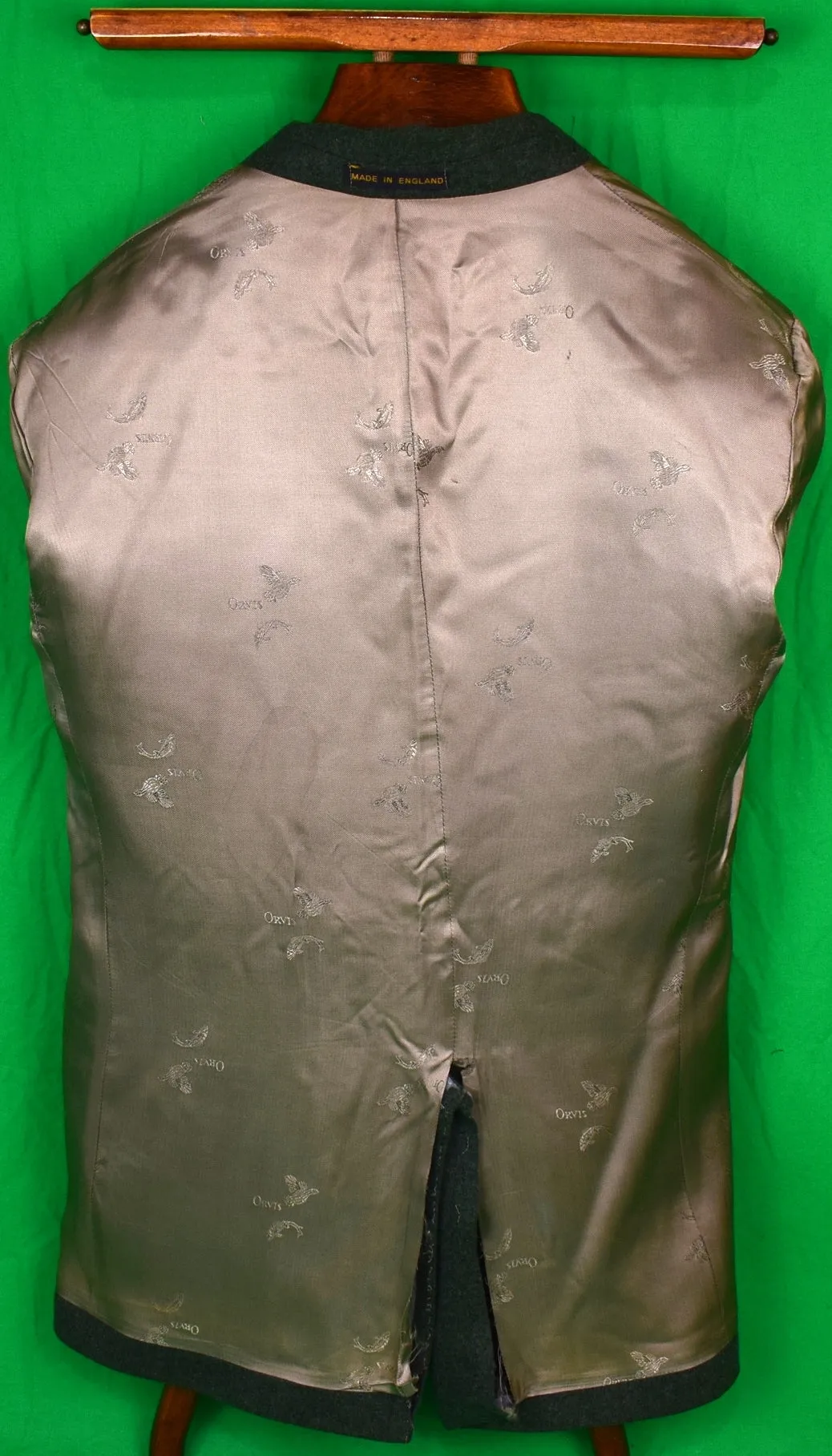 "Orvis x Bayerischer Loden Green Sport Coat Made In England" Sz 44R