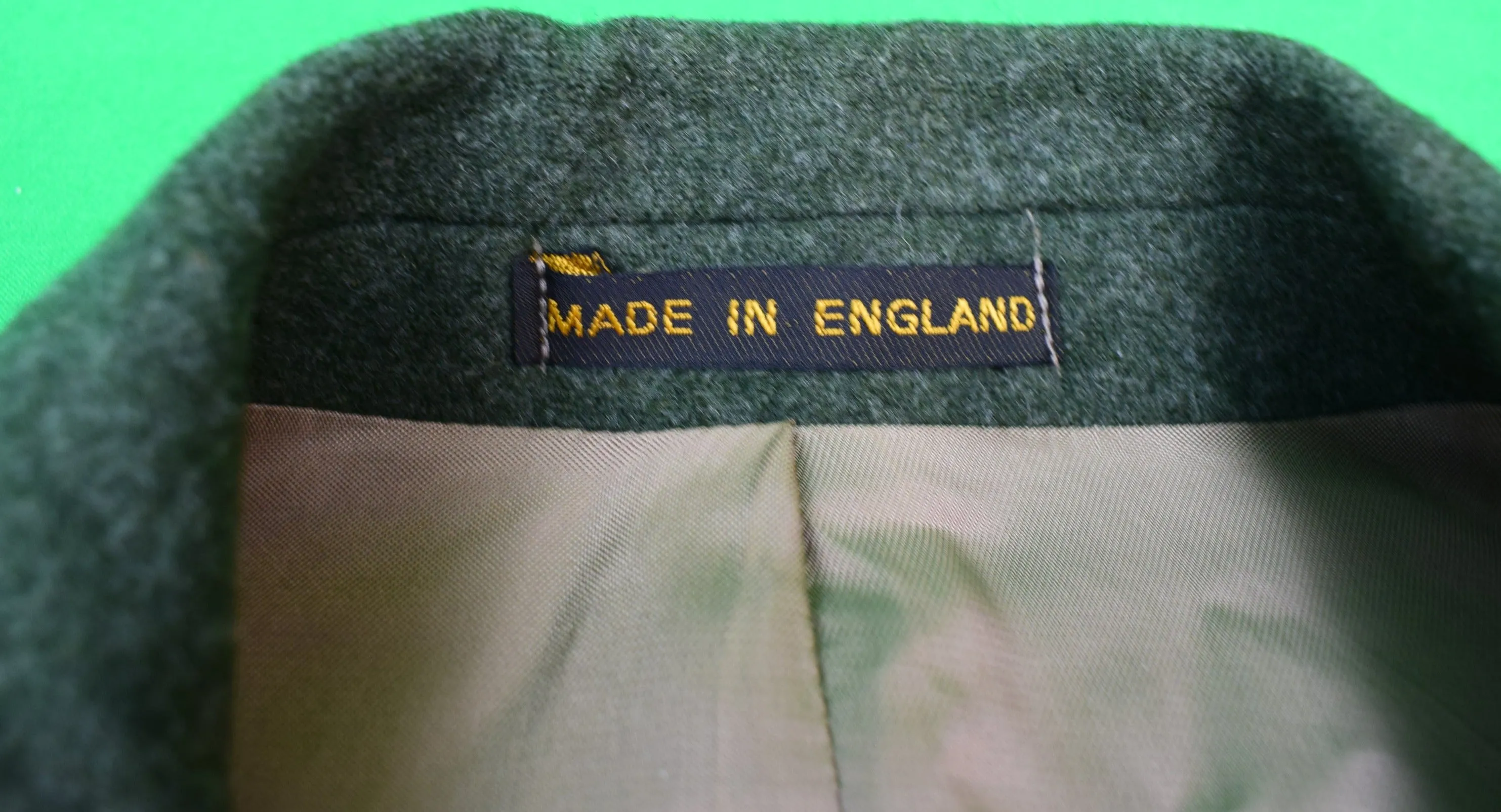 "Orvis x Bayerischer Loden Green Sport Coat Made In England" Sz 44R