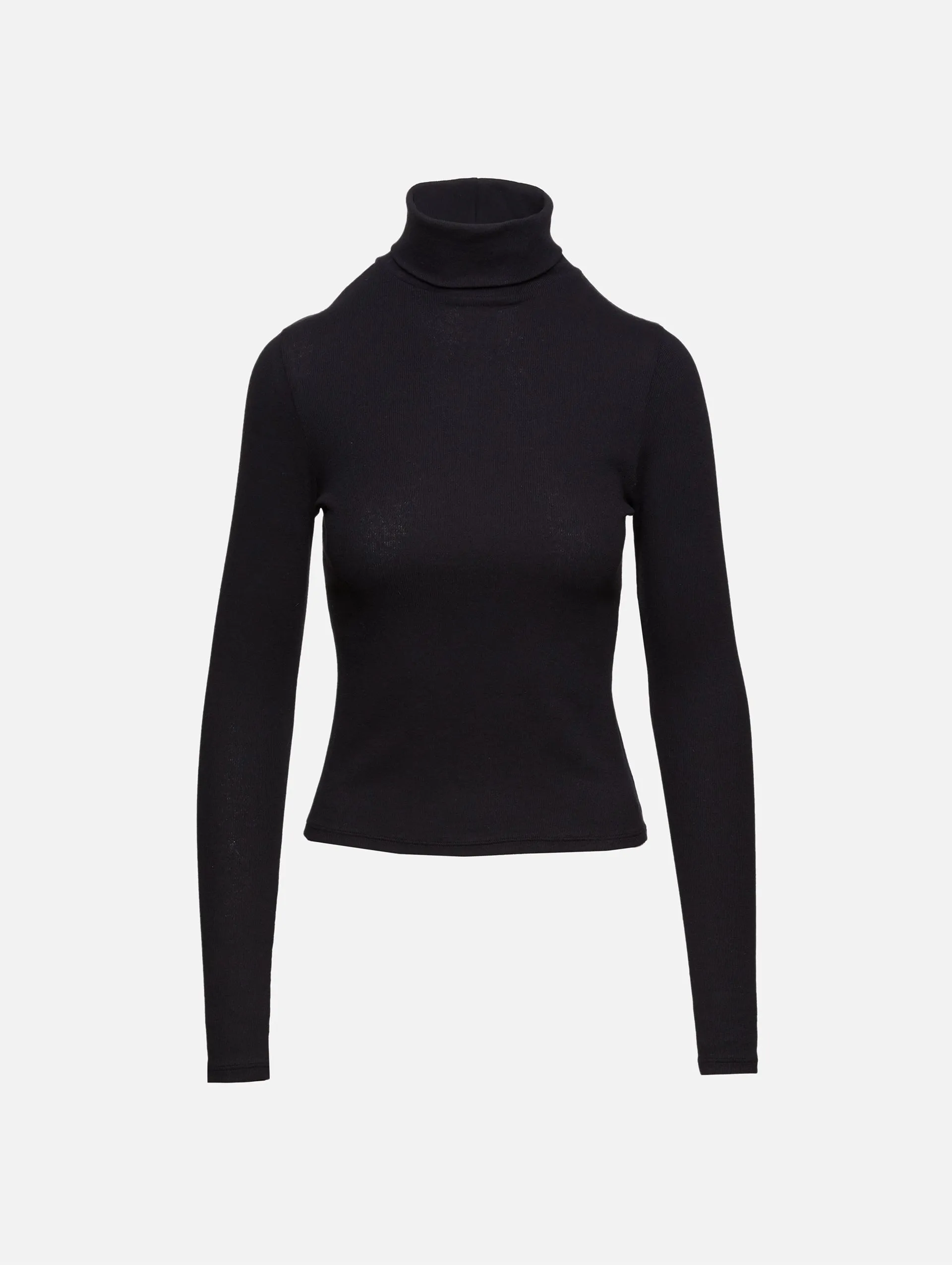 Ribbed Turtleneck Top